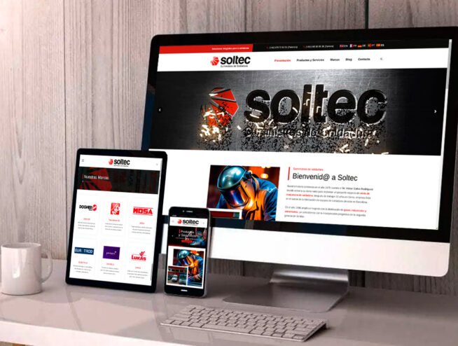 SOLTEC Suministros de soldadura estrena nueva página web